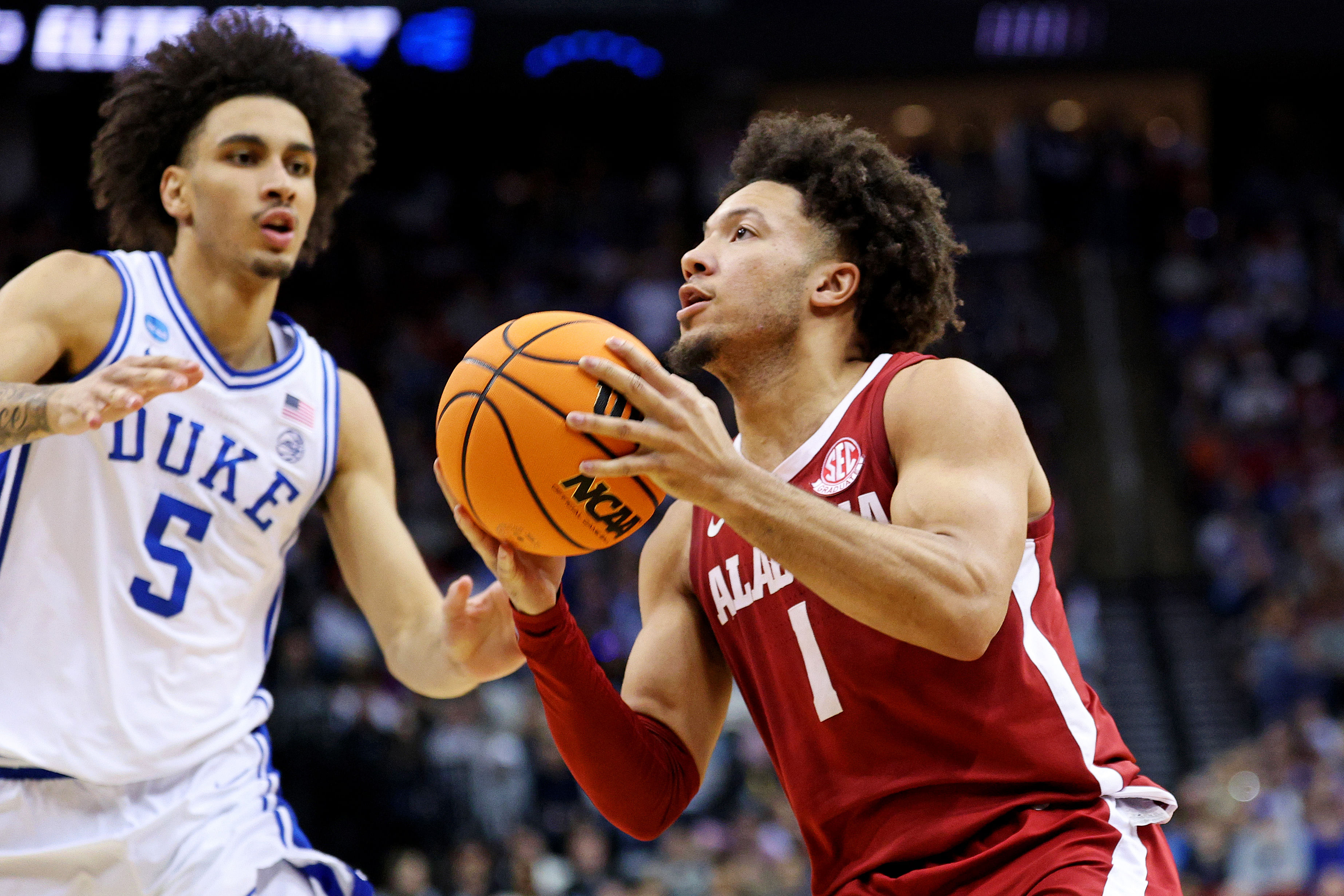Alabama's Mark Sears had up and down moments in the NCAA Tournament. (Photo Credit: IMAGN)